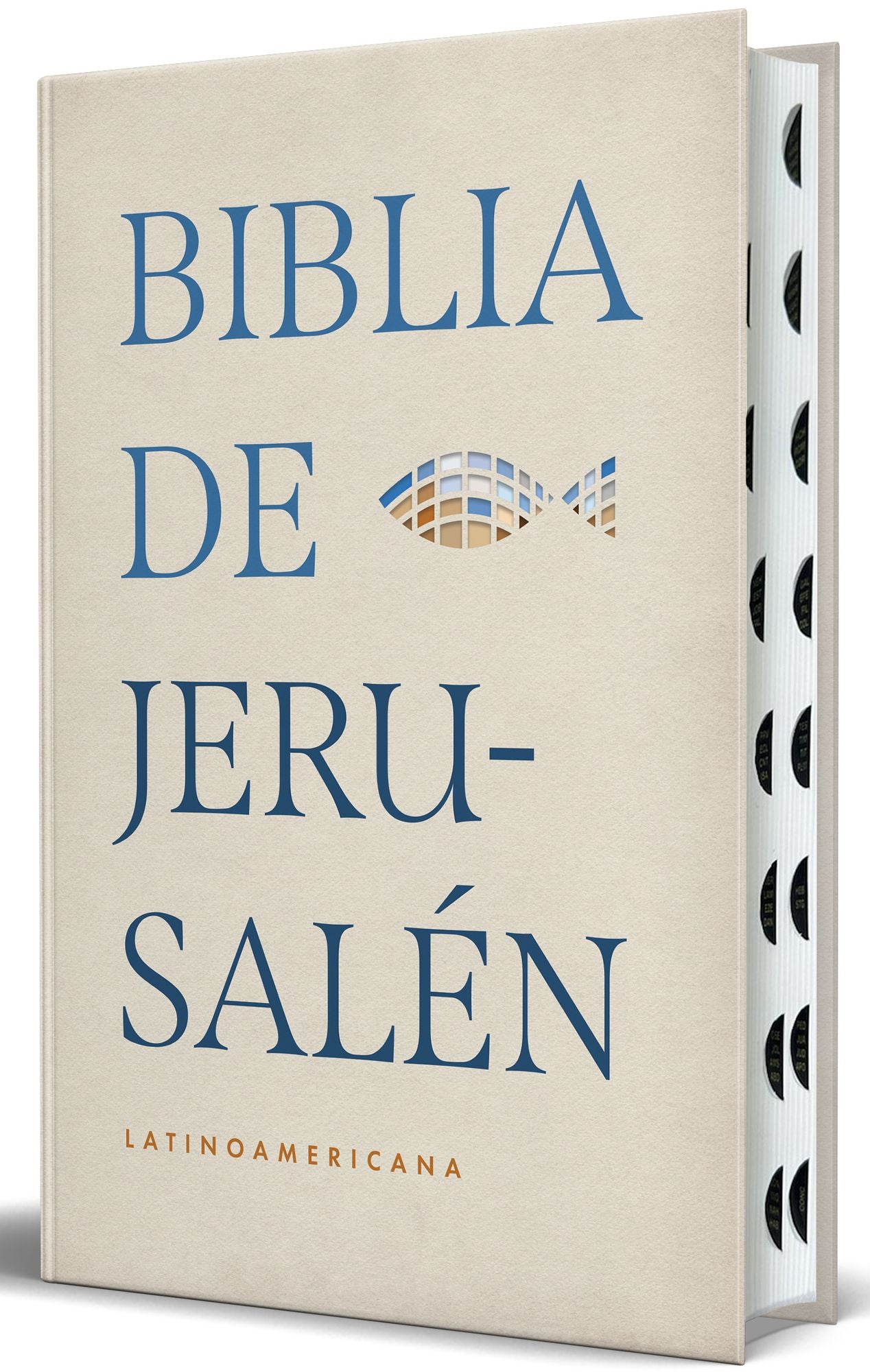 Biblia Católica Biblia de Jerusalén Latinoamericana, tapa dura edición clásica marrón arena con índice / Jerusalem Bible - Latin American Edition HC Sand