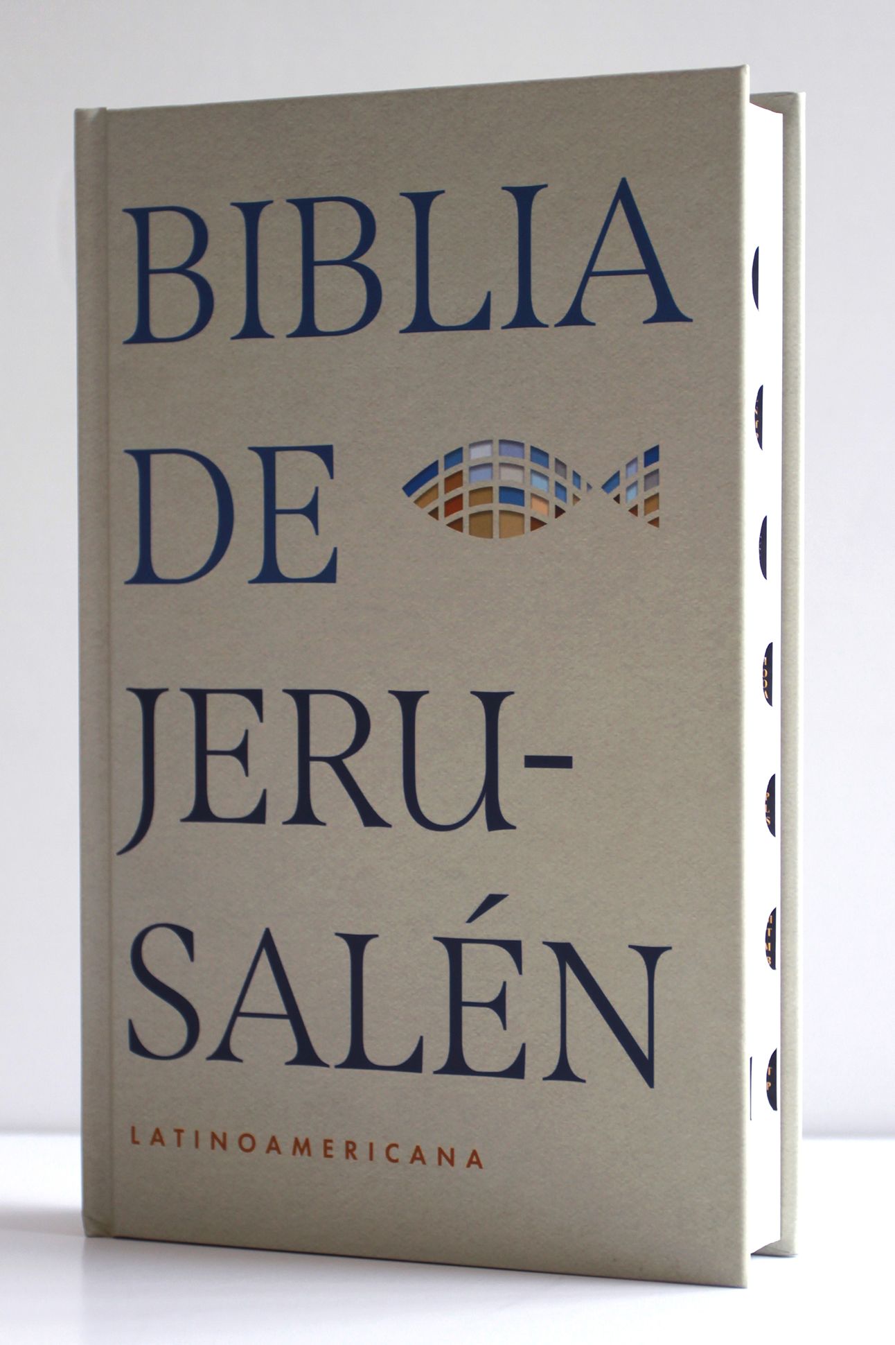 Biblia Católica Biblia de Jerusalén Latinoamericana, tapa dura edición clásica marrón arena con índice / Jerusalem Bible - Latin American Edition HC Sand
