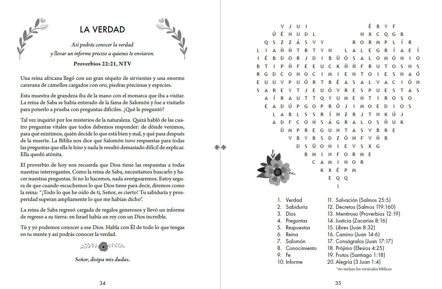 100 devocionales para mujeres. Promesas de Dios con sopa de letras / One Hundred Devotionals for Women. God's Promises with Word Search