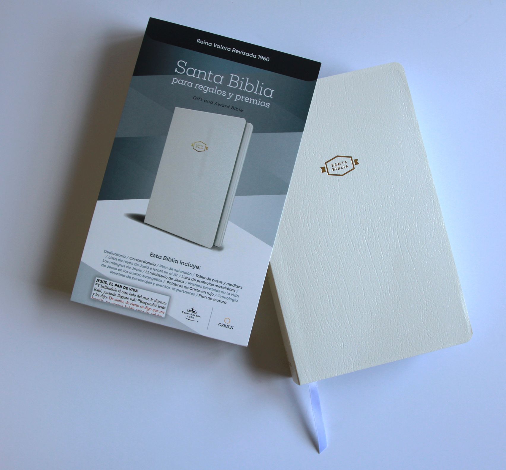 Biblia RVR 1960 para regalos y premios, blanca / Spanish Bible RVR 1960 Gift and Award Bible White