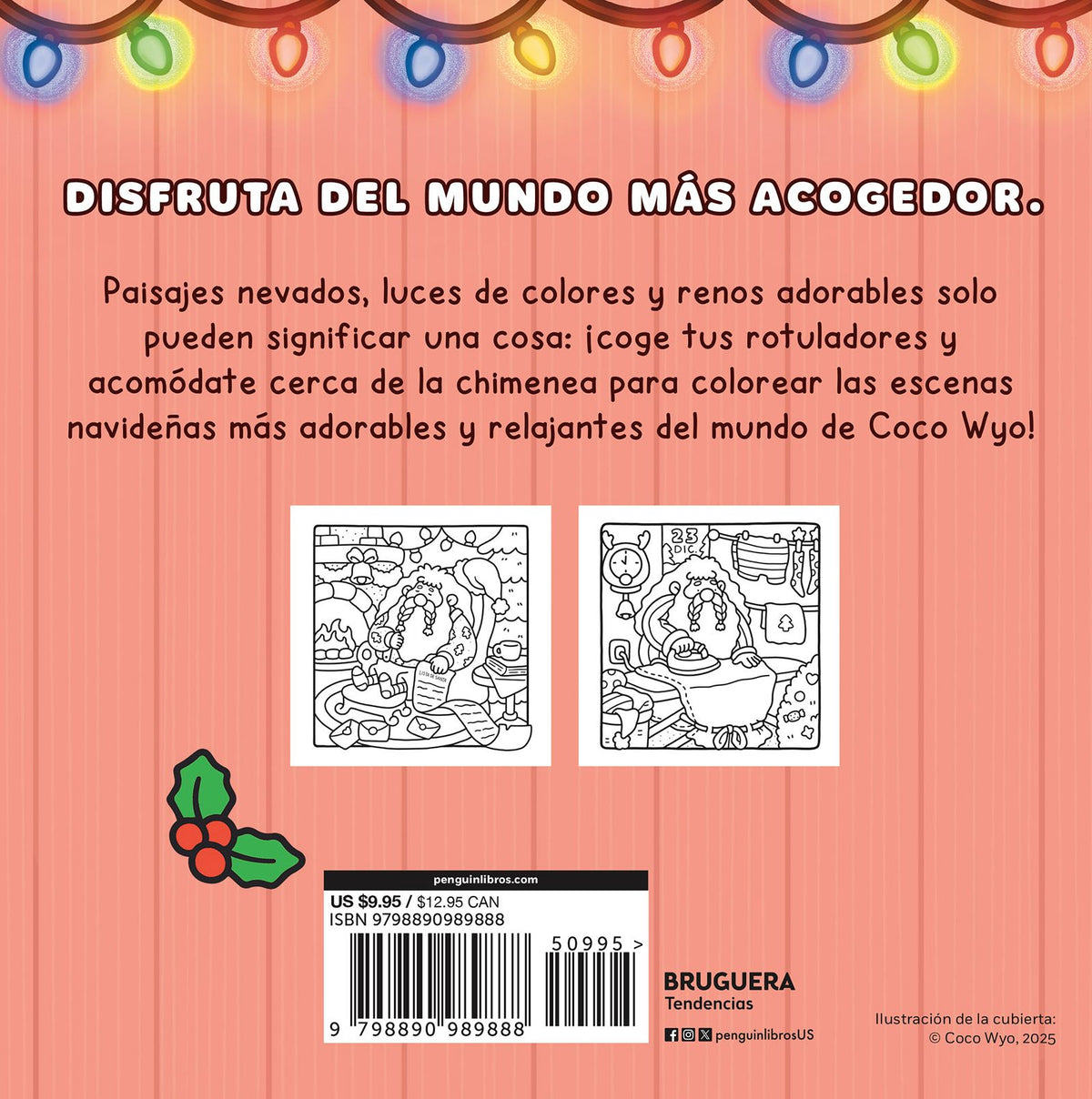 Dulce Navidad / Cozy Christmas: Coloring Book for Adults and Kids