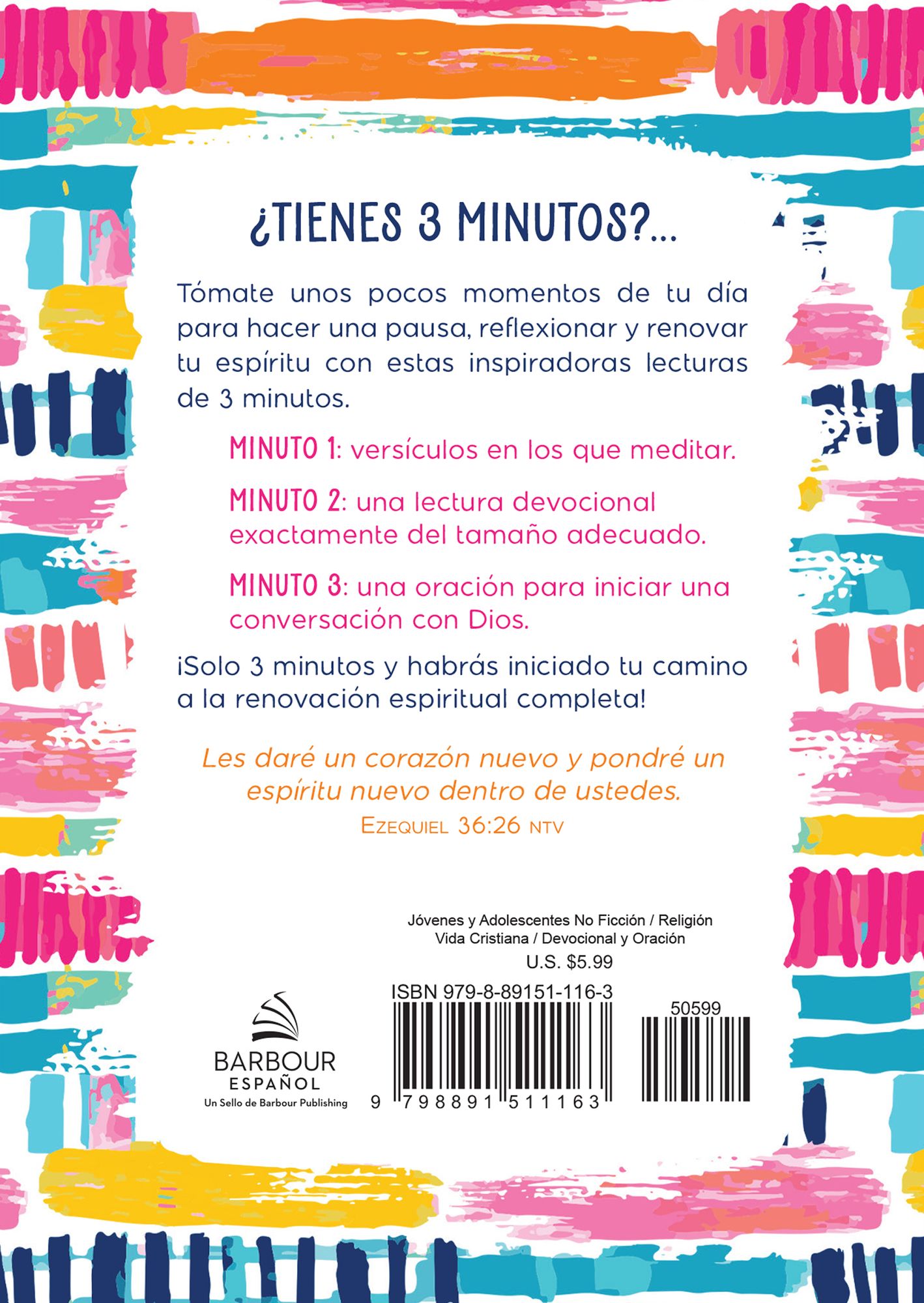 Devocionales de 3 minutos para chicas adolescentes: 180 lecturas alentadoras