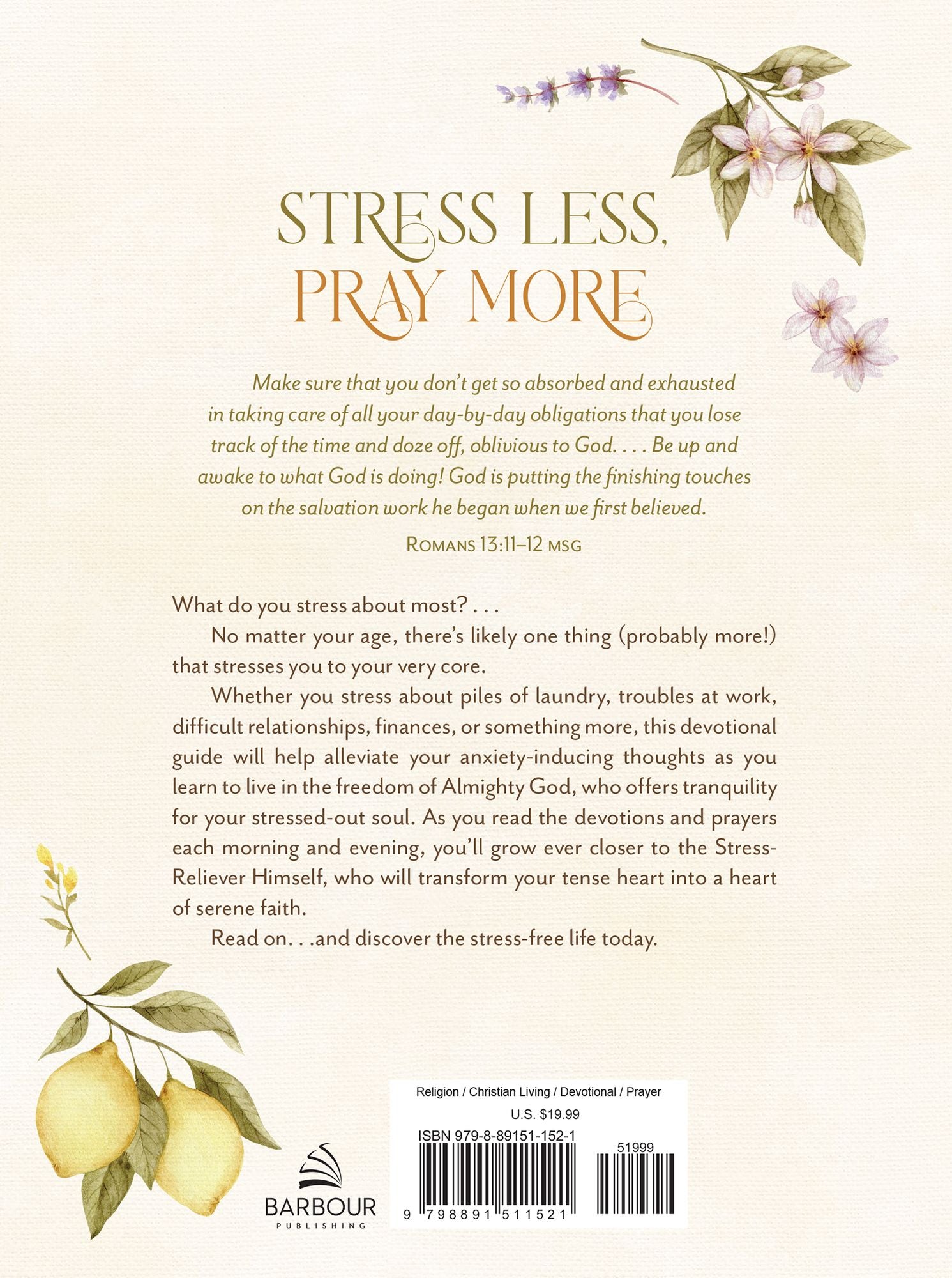 Stress Less, Pray More for Morning and Evening: A Daily Devotional