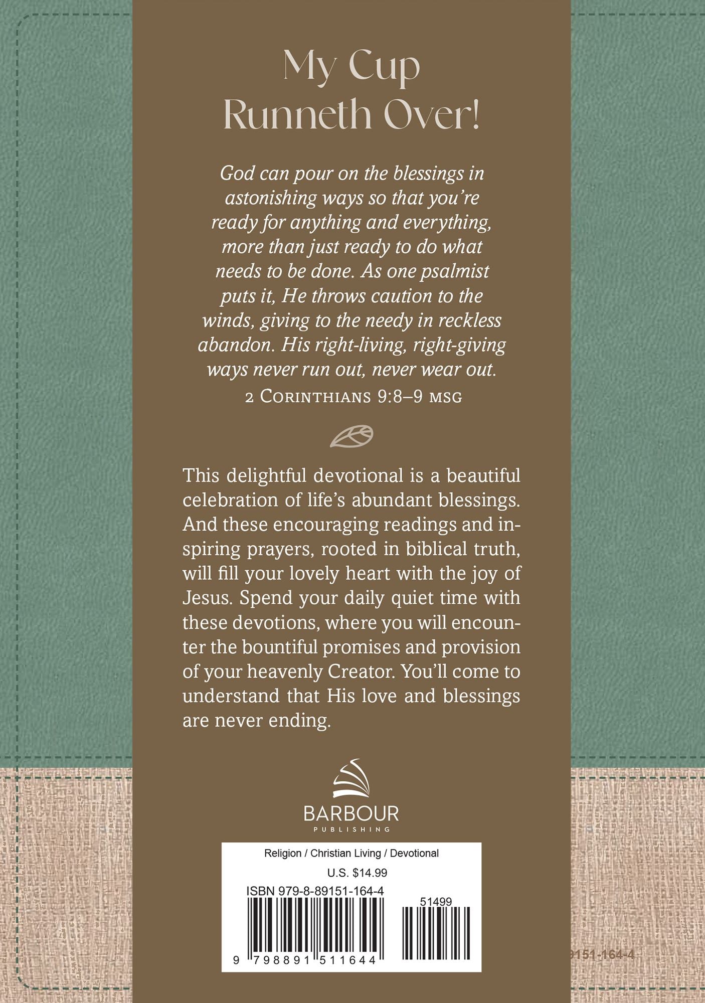 Fill My Cup, Lord: Devotions and Prayers for a Blessed Life