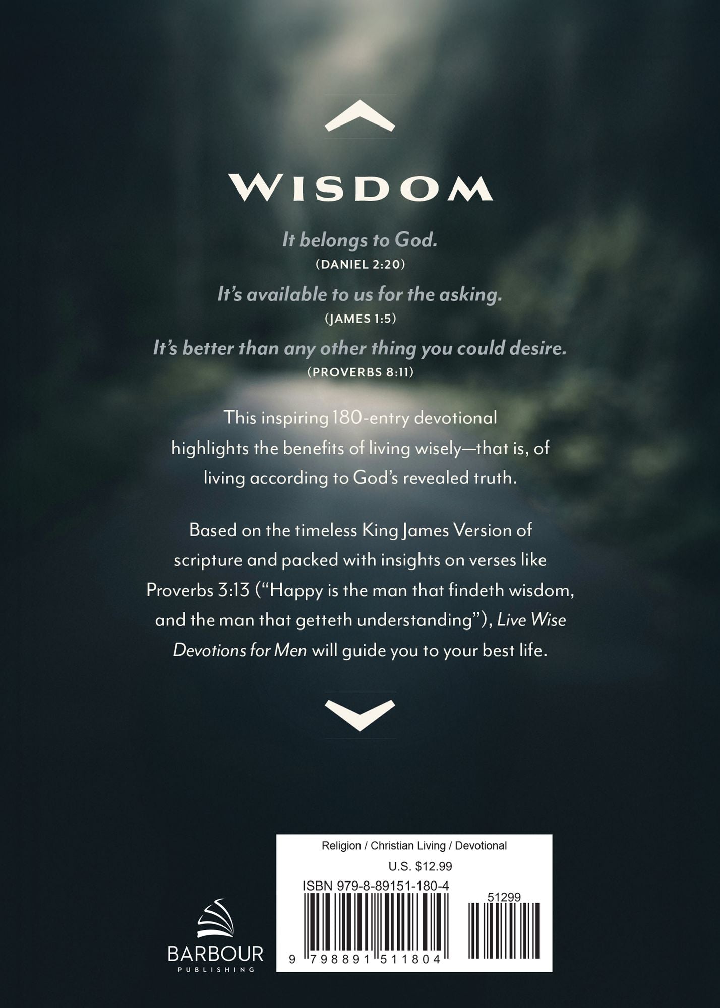 Live Wise Devotions for Men: 180 Readings