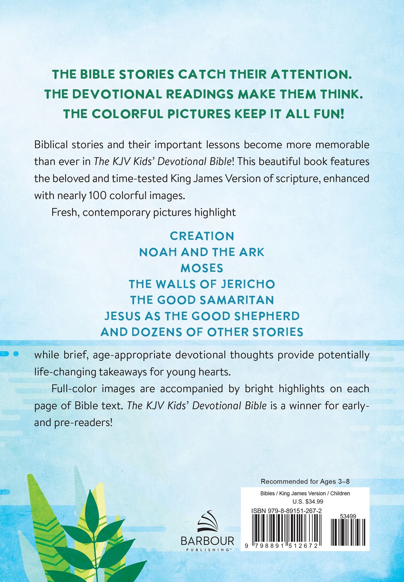 The KJV Kids' Devotional Bible: Featuring Art from the Popular 365 Best Loved Bible Stories for Kids