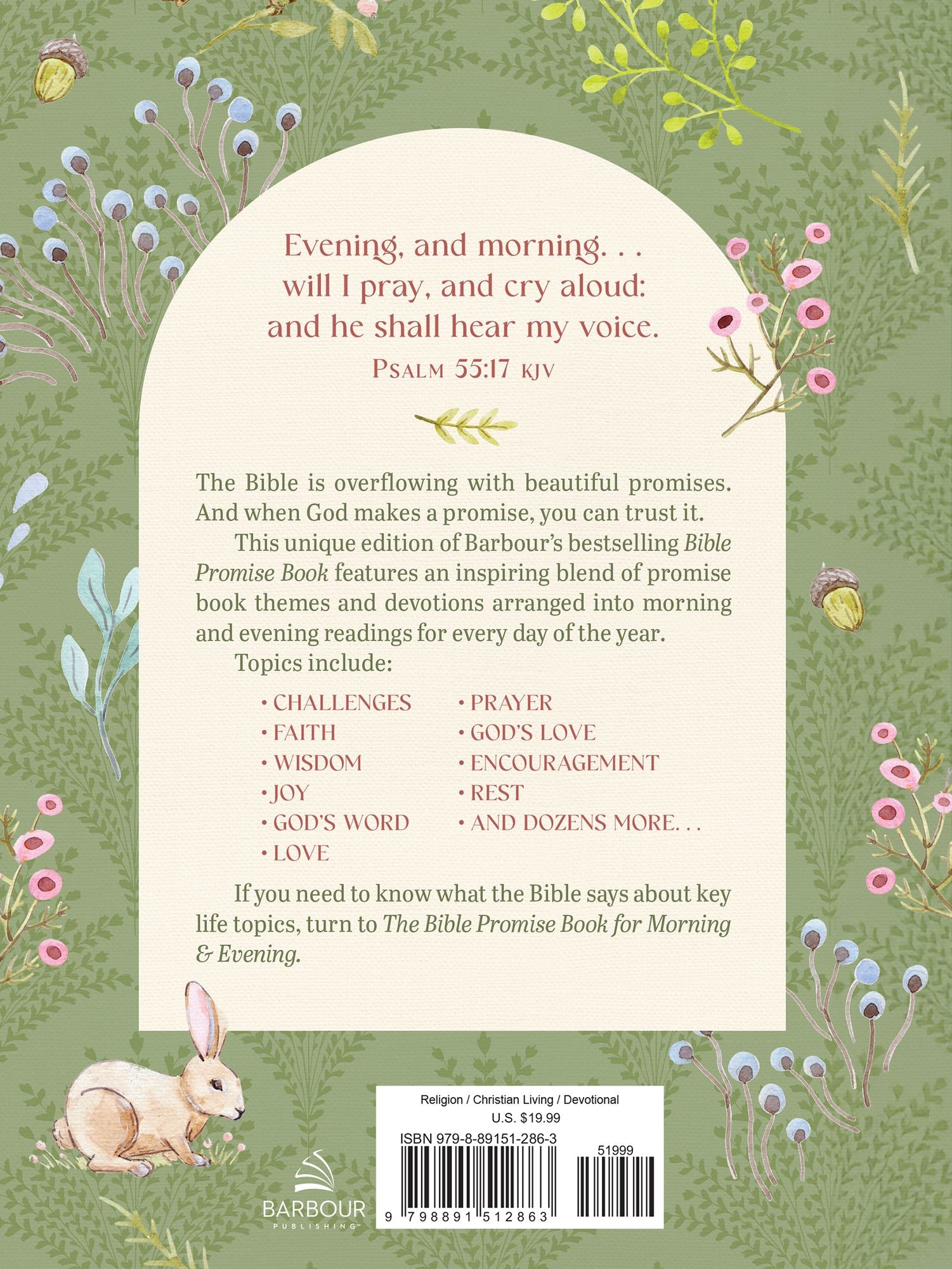 The Bible Promise Book for Morning and Evening: Promises, Devotions, and Prayers for Women
