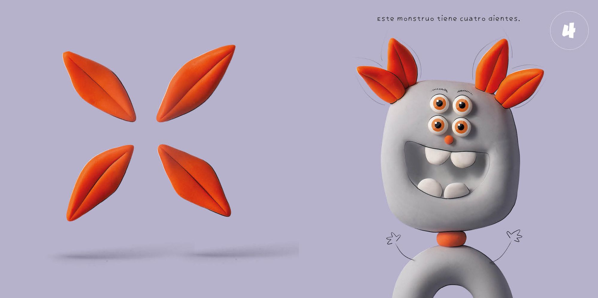 1-2-3 Monstruos: Un pequeño libro para contar monstruos