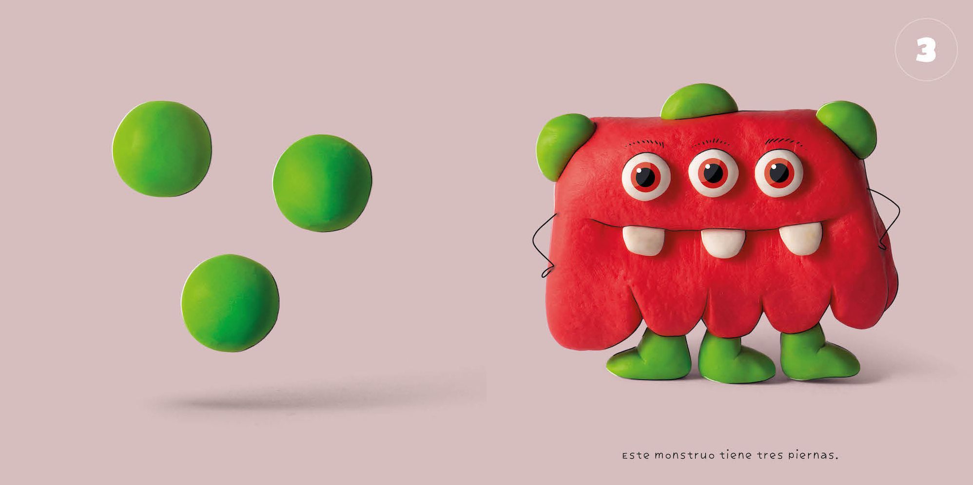 1-2-3 Monstruos: Un pequeño libro para contar monstruos