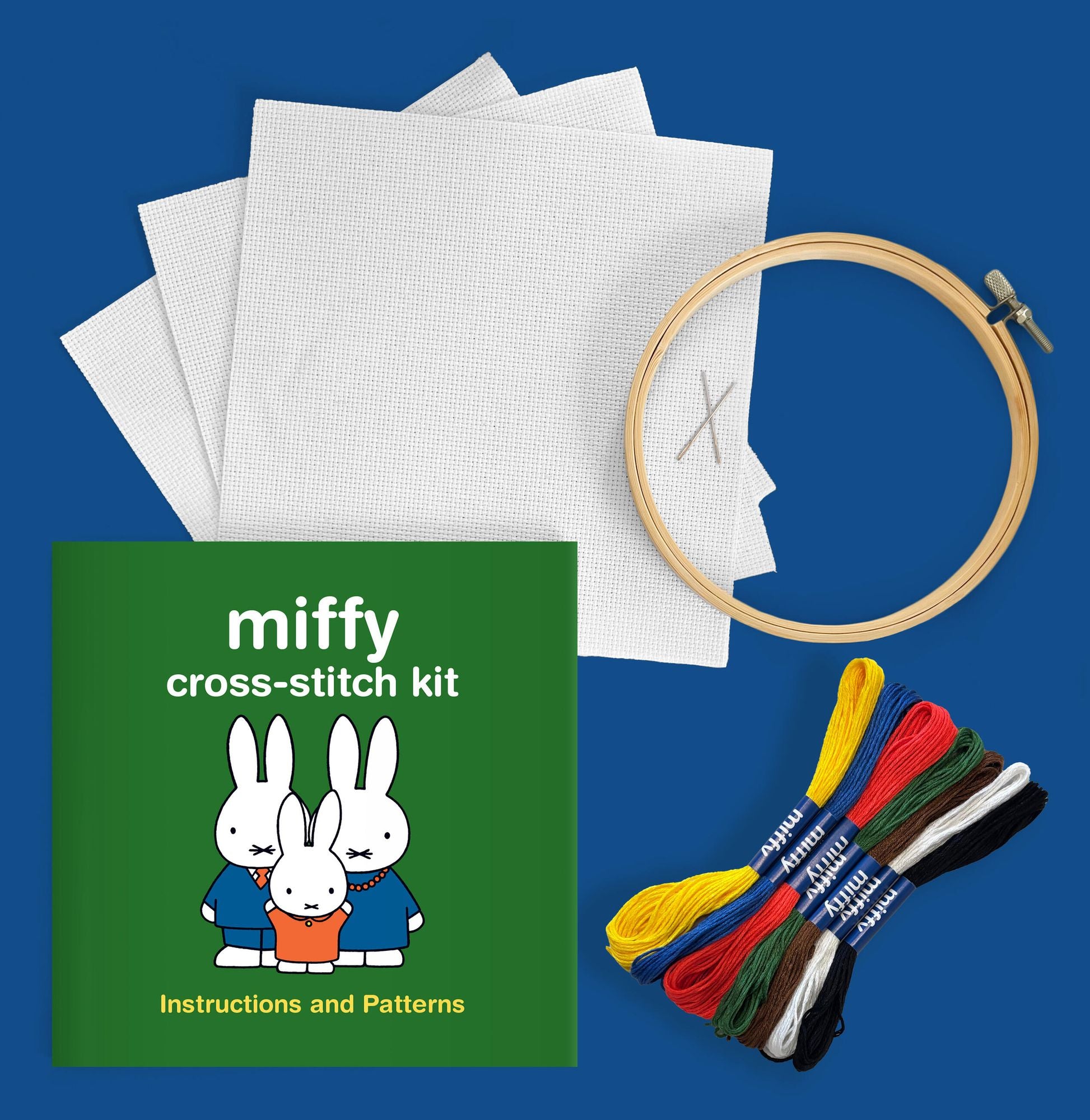 Miffy Cross-Stitch Kit: Includes Everything You Need to Create 3 Super-Sweet Projects (Choose from 8 Patterns)
