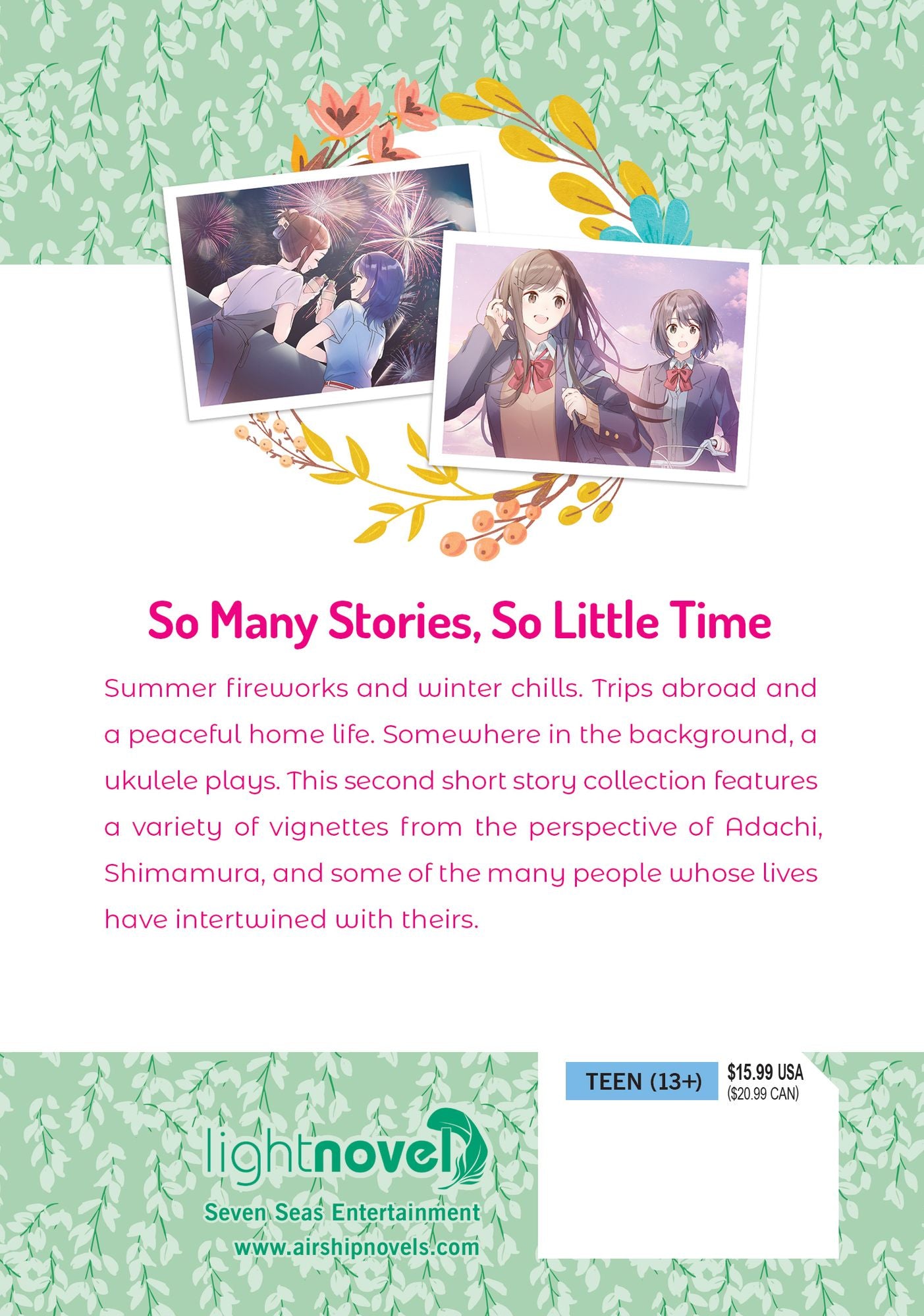 Adachi and Shimamura: Short Stories 2 (Light Novel)