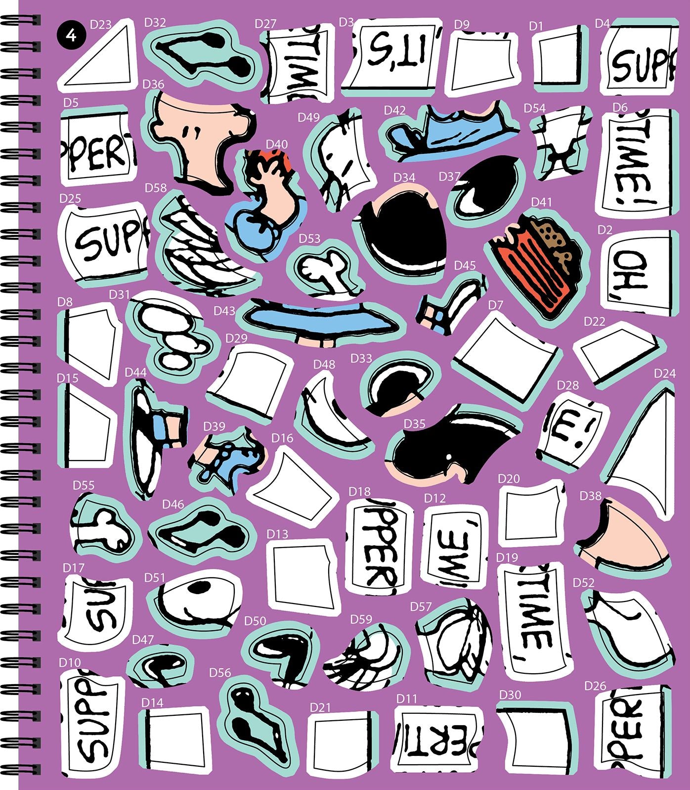 Sticker By Number Snoopy