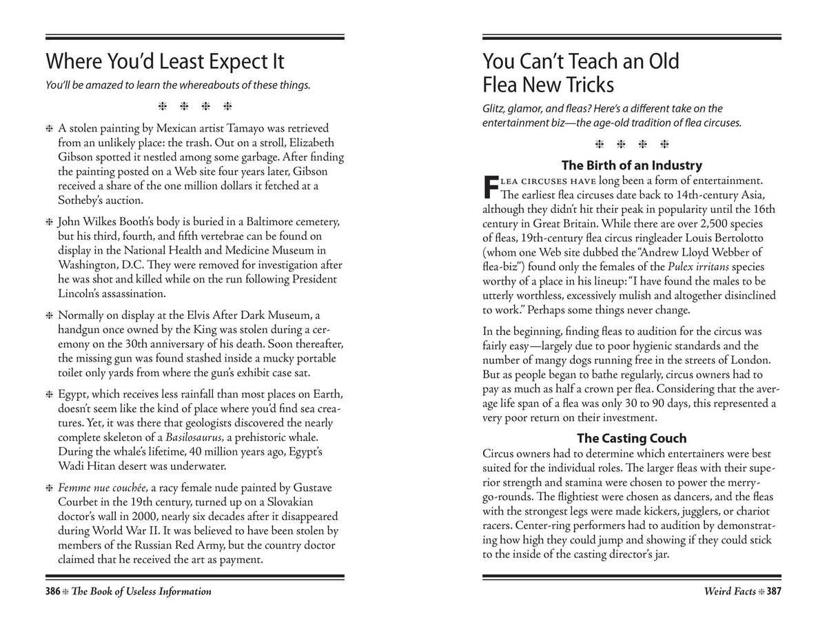 The Book of Useless Information