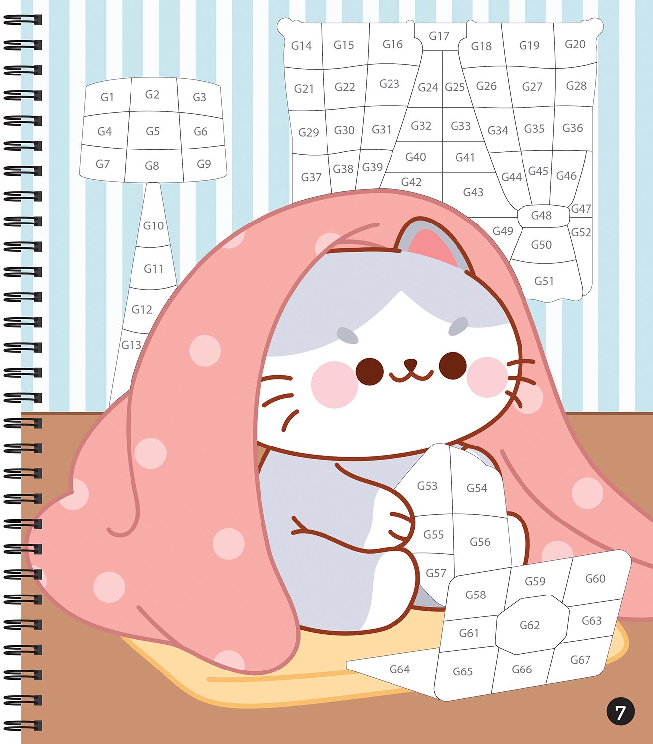 Sticker By Number Cozy Cats