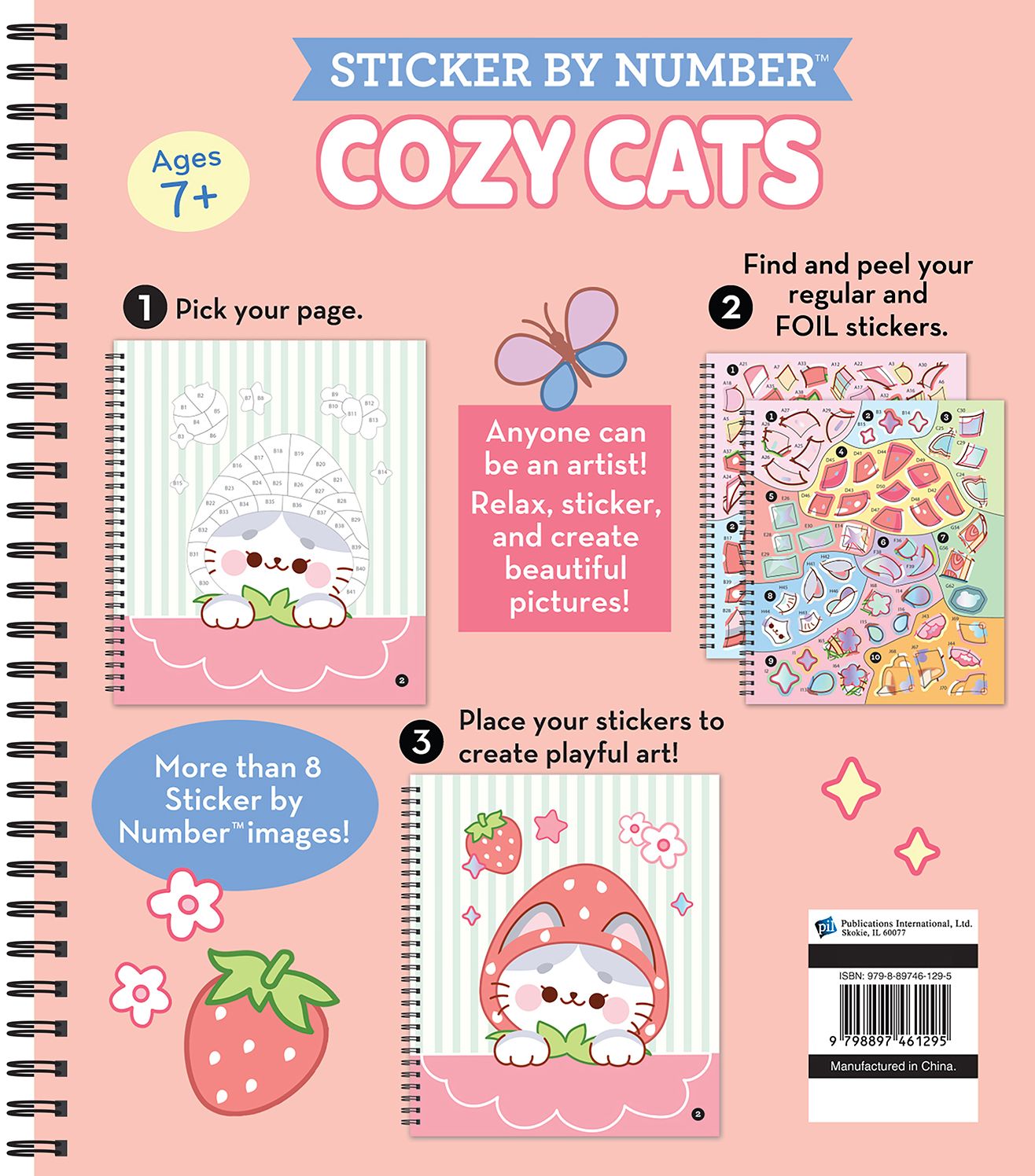 Sticker By Number Cozy Cats