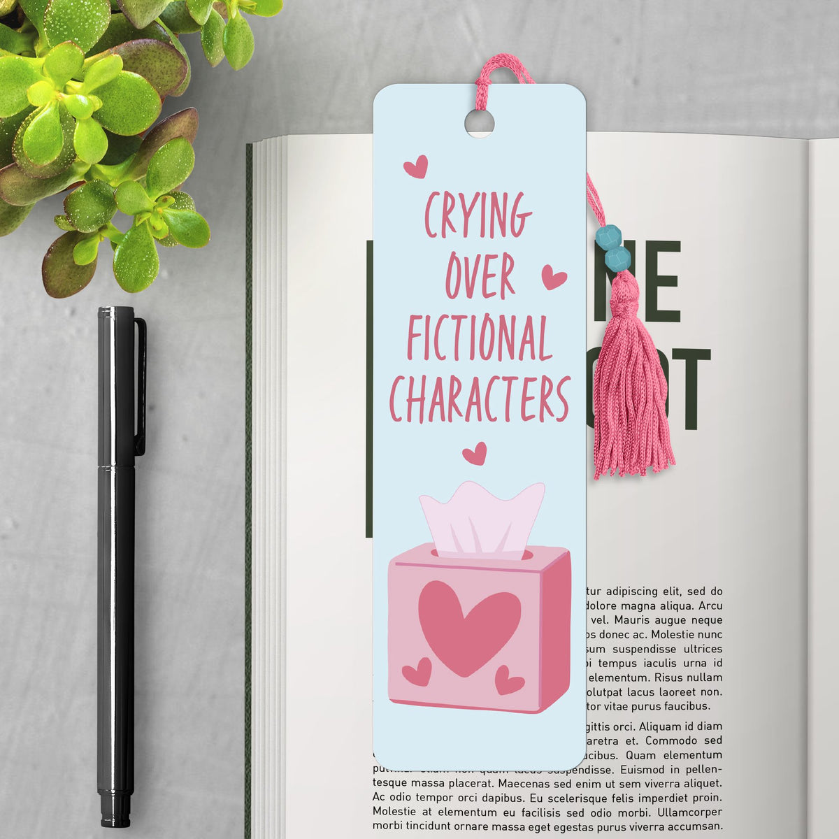 Crying over Fictional Characters Premier Bookmark