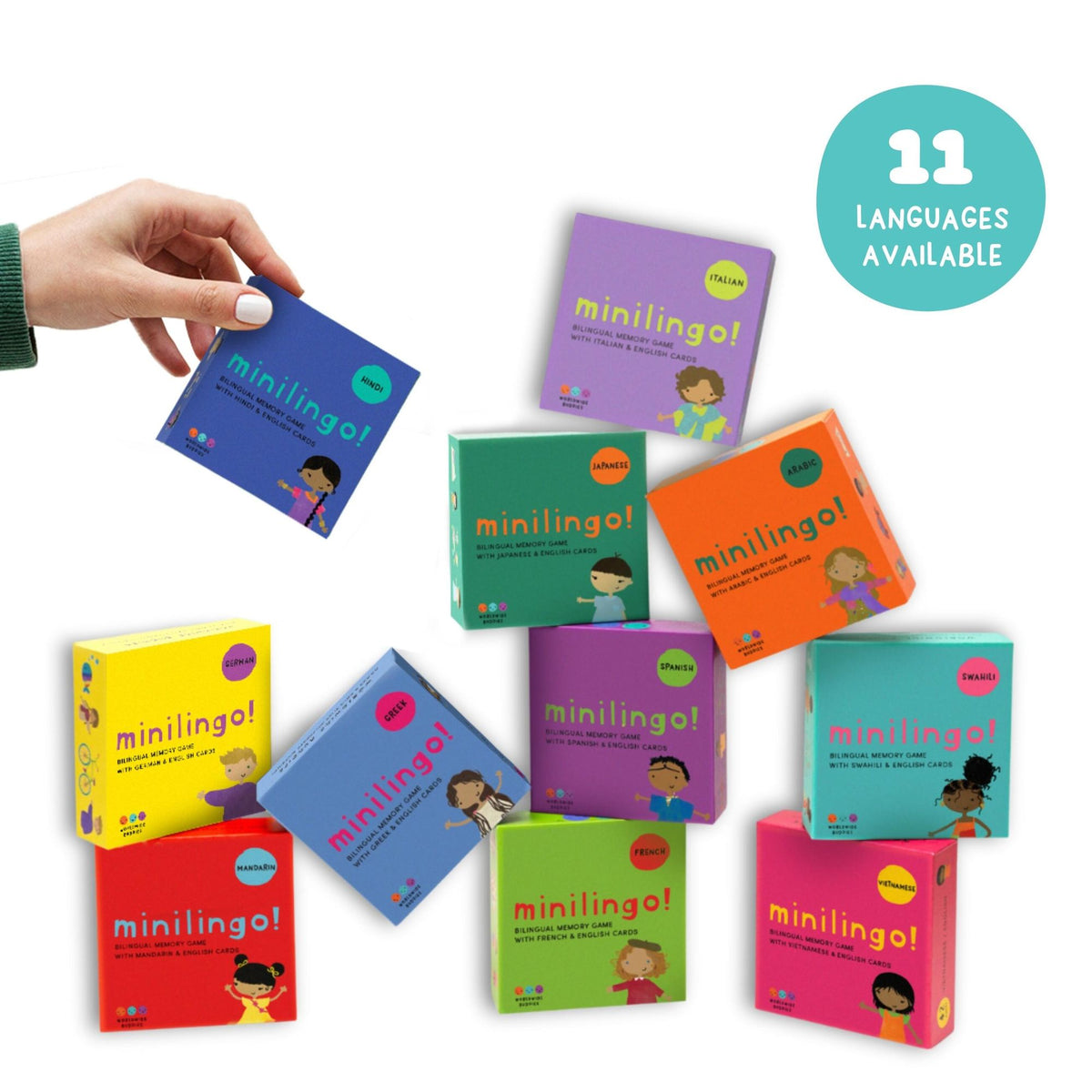 Minilingo Japanese / English Bilingual Flashcards: Bilingual memory game with Japanese & English cards