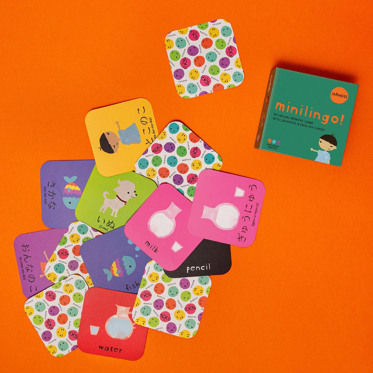 Minilingo Japanese / English Bilingual Flashcards: Bilingual memory game with Japanese & English cards