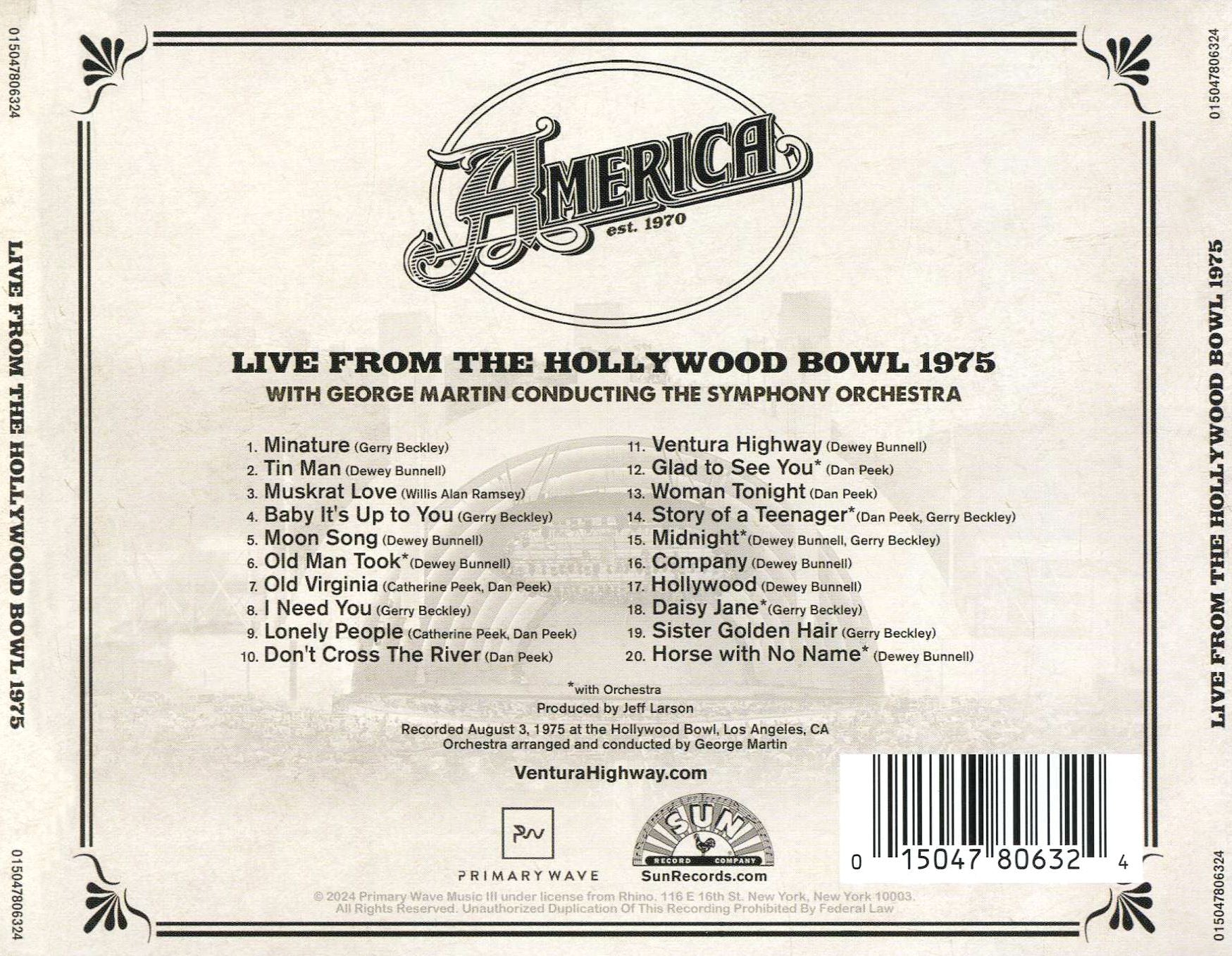 America [Live at the Hollywood Bowl 1975]