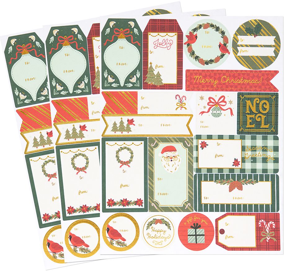 Holiday Classic Icons Adhesive Tags