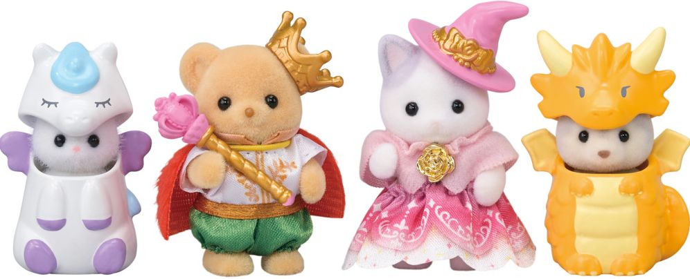 Calico Critters Fantastical Fairytale Friends Set, 4 Collectible Doll Figures with Accessories