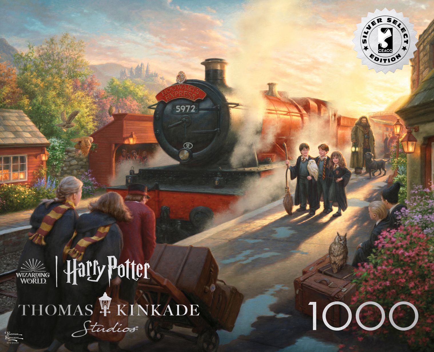 Harry Potter Hogwart's Express - Thomas Kinkade 1000 Piece Puzzle