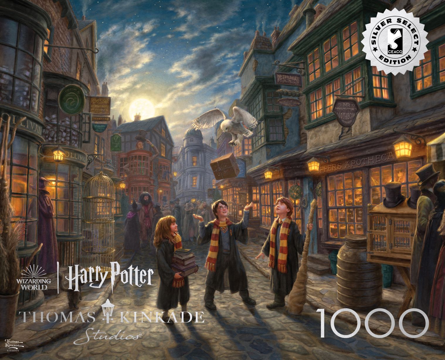 Harry Potter Diagon Alley - Thomas Kinkade 1000 Piece Puzzle