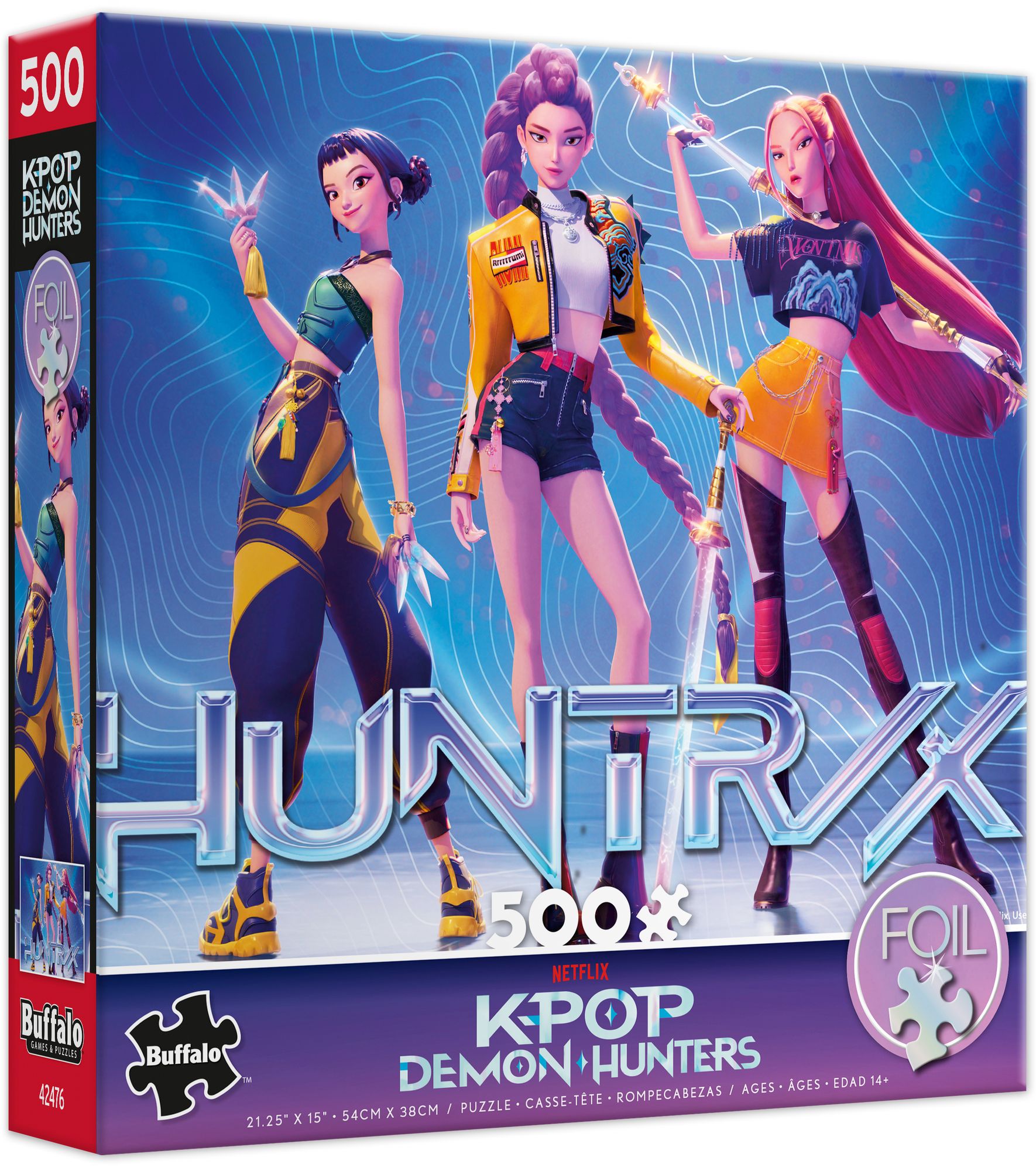 500PC Kpop Demon Hunters For the Fans Foil Puzzle