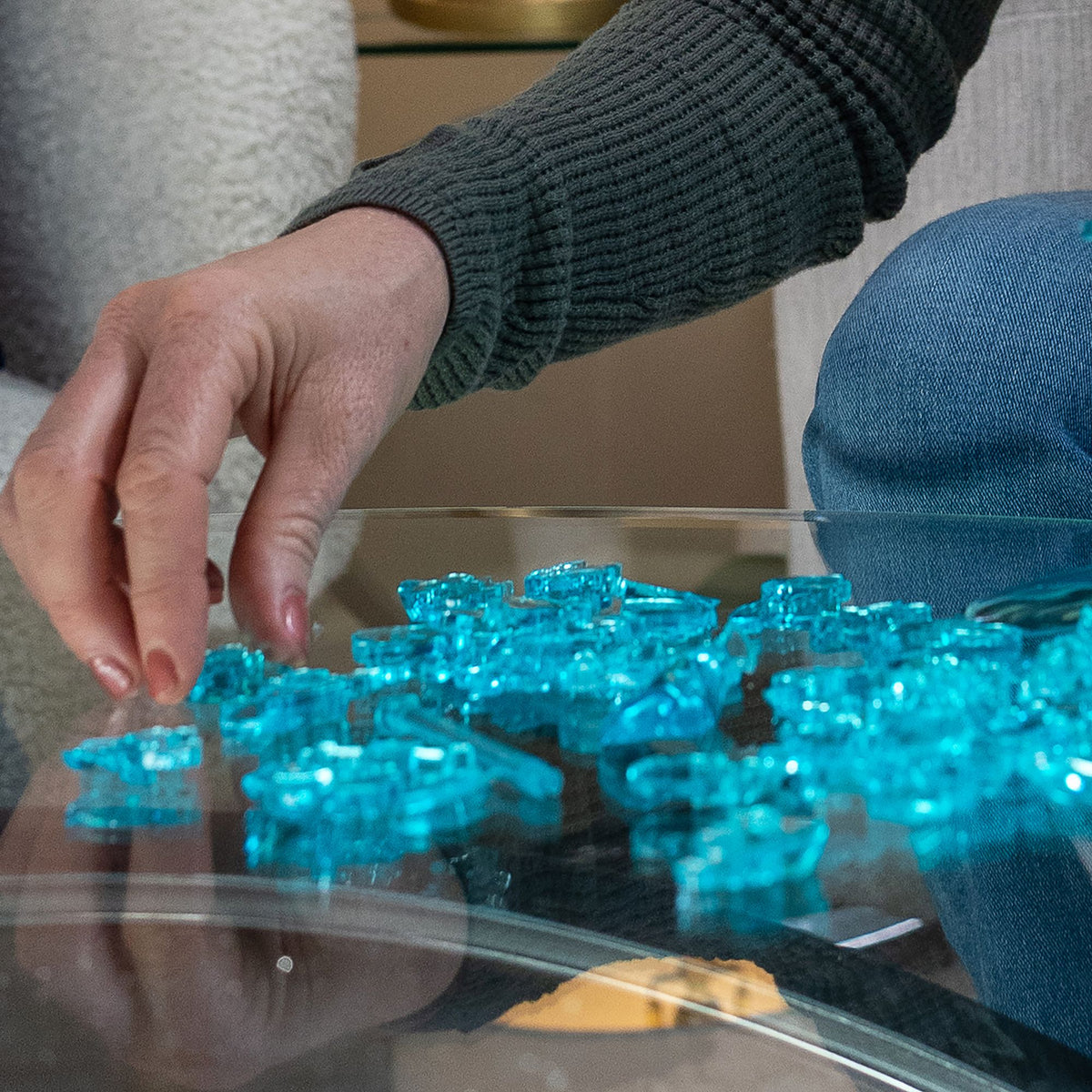 Triceratops with Baby - Deluxe Crystal Puzzle