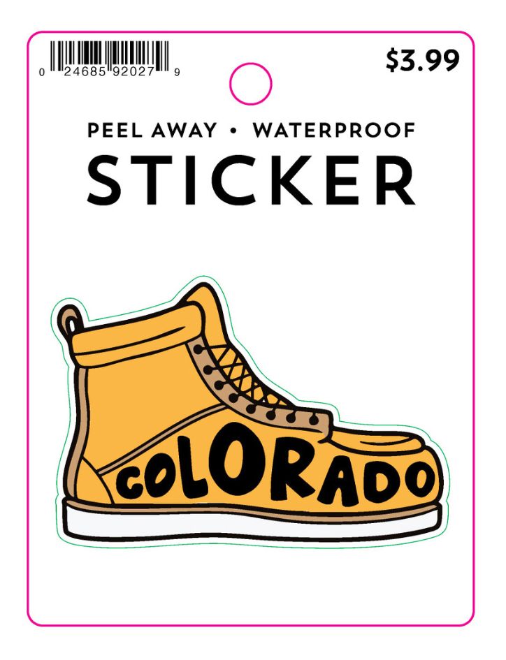 Colorado Hiking Boot Sticker