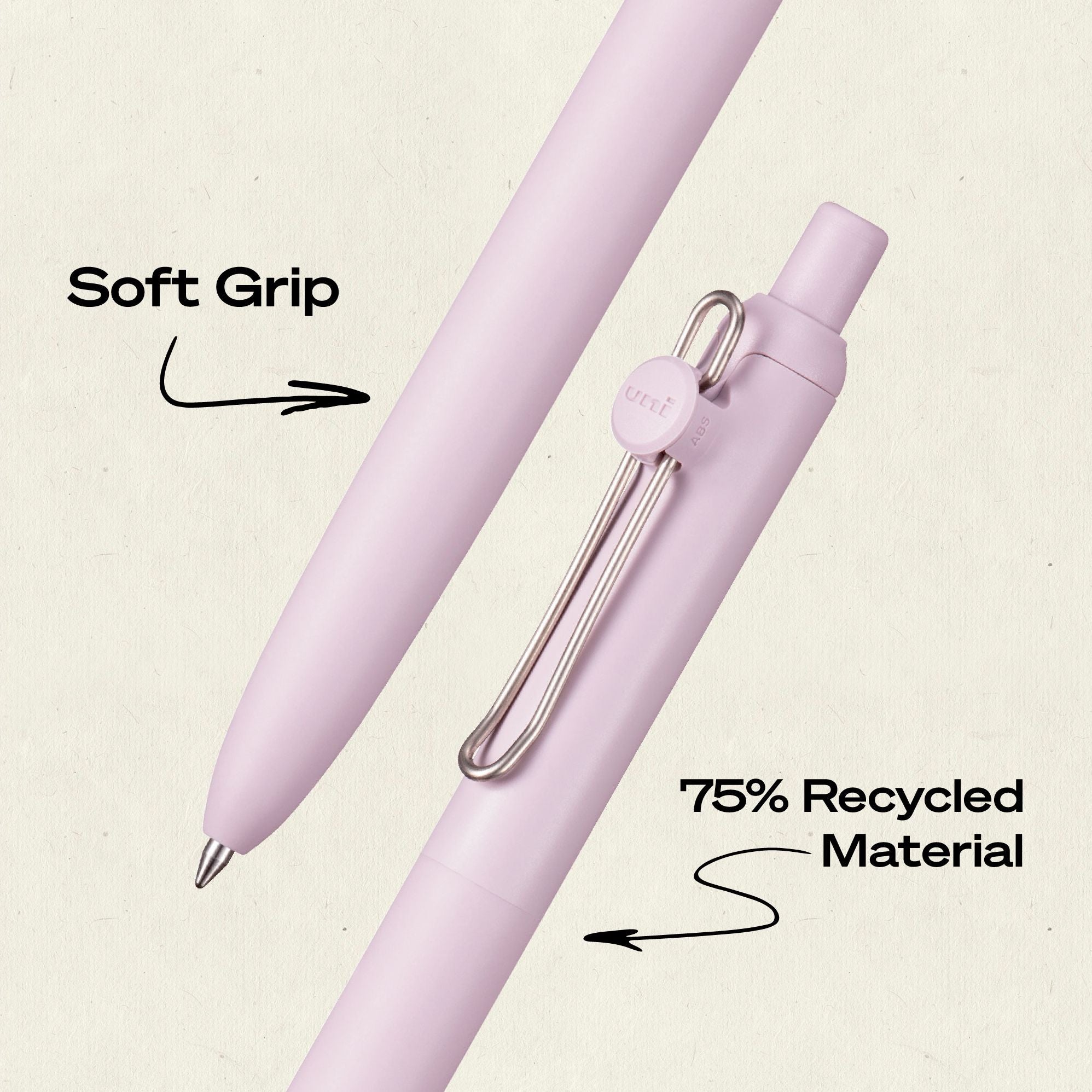 uniball? Zento Liquid Gel RT, Medium Point 0.7mm, Dawn Barrel, Black Ink 5pc