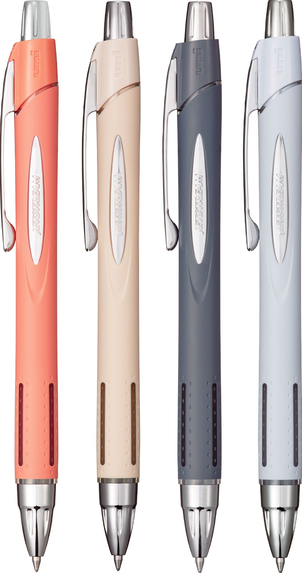 uniball? Jetstream RT Ballpoint Fine, Black Ink, 4-pack Warm Colors