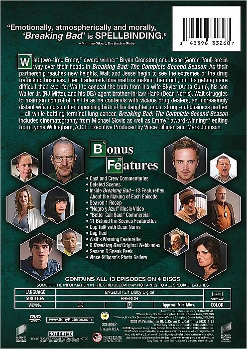 Breaking Bad: The Complete Second Season [4 Discs]