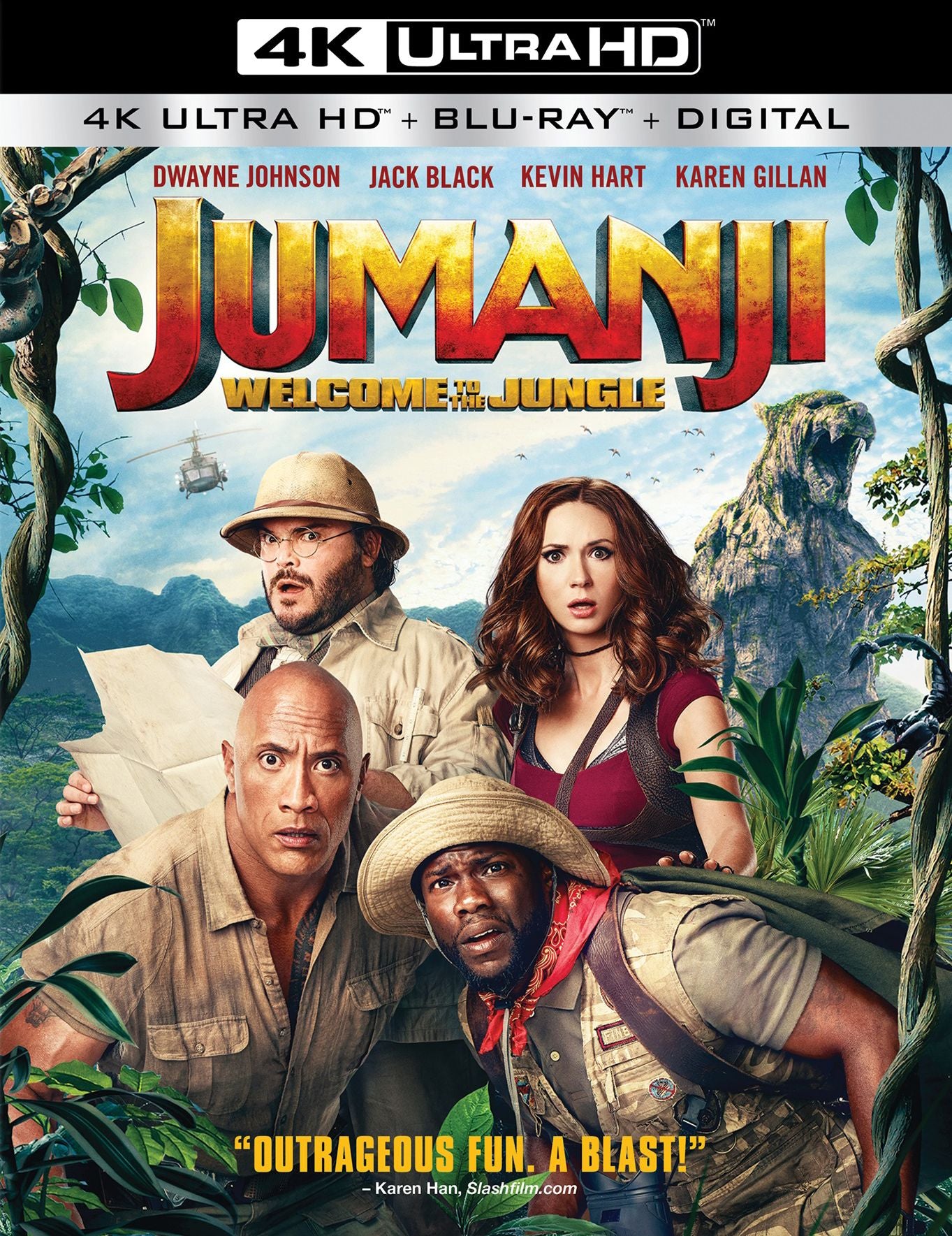 Jumanji: Welcome to the Jungle [Includes Digital Copy] [4K Ultra HD Blu-ray/Blu-ray]
