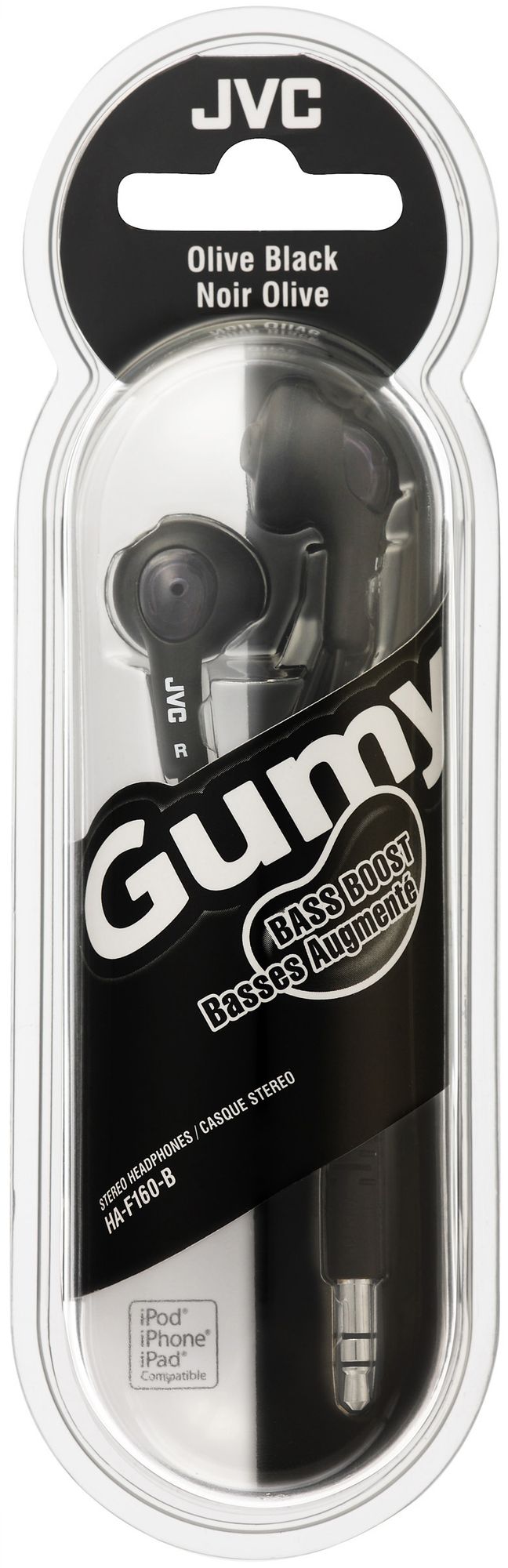 JVC GUMY EARBUDS - BLACK