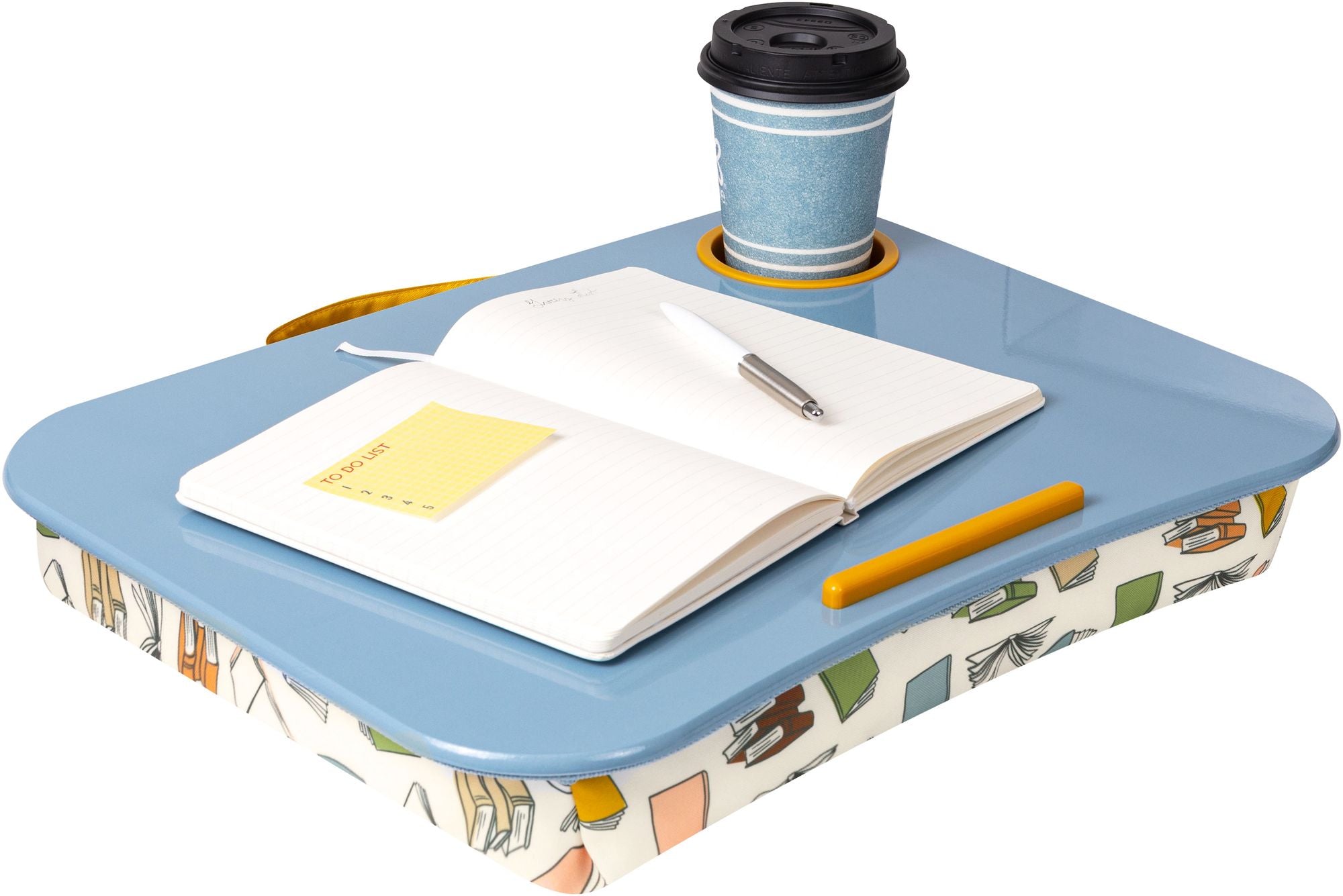 Cup Holder Lap Desk Book Print