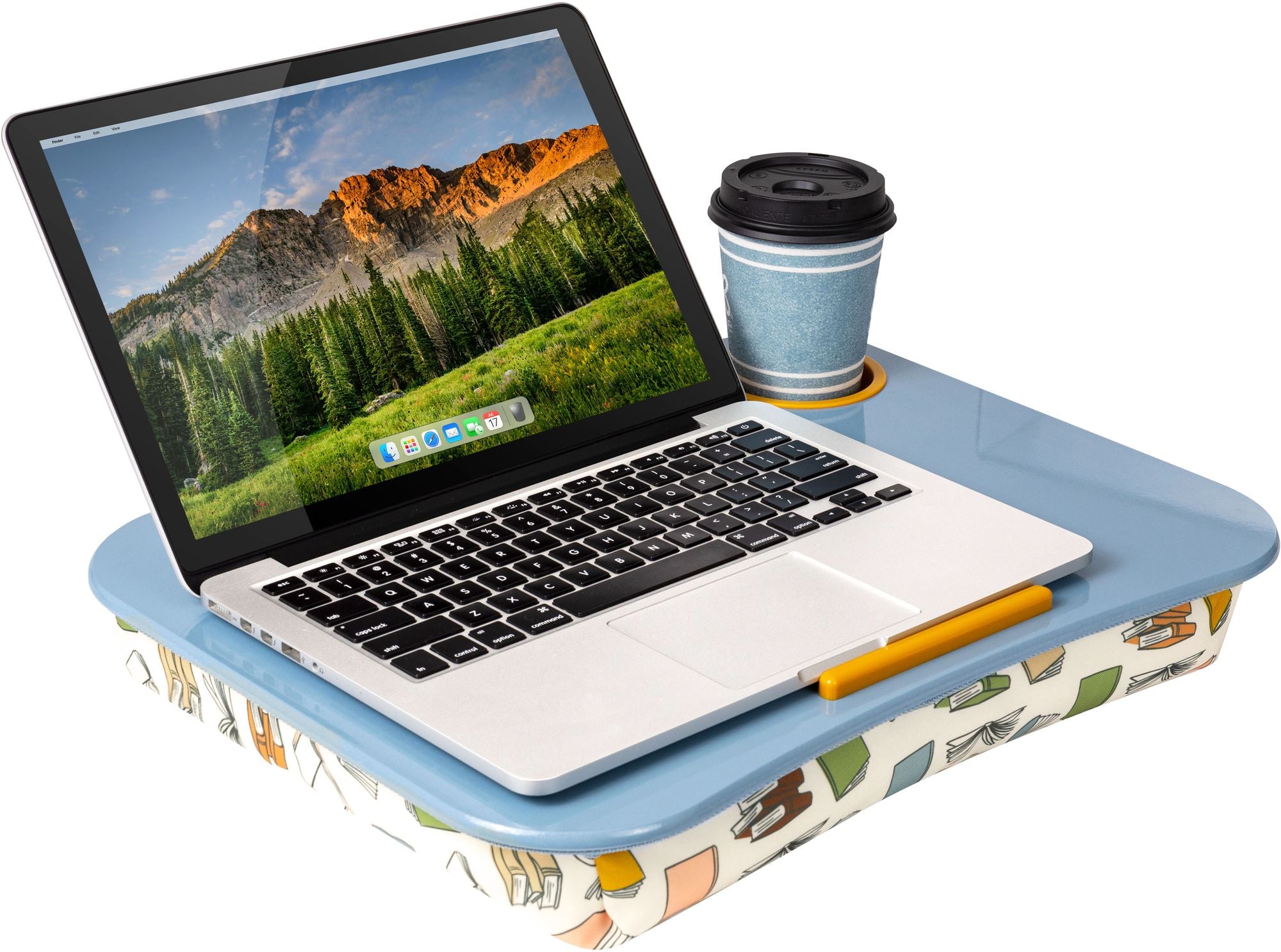 Cup Holder Lap Desk Book Print