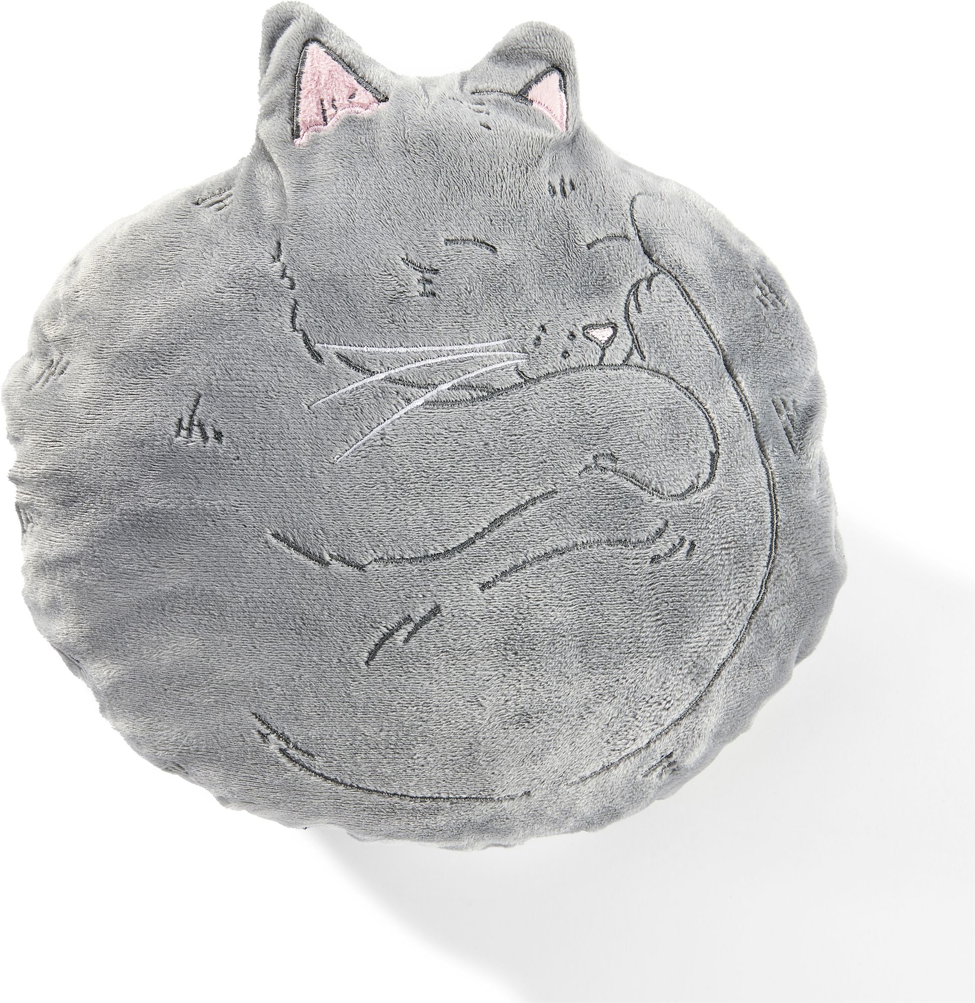 Curled Cat Heatable Pillow