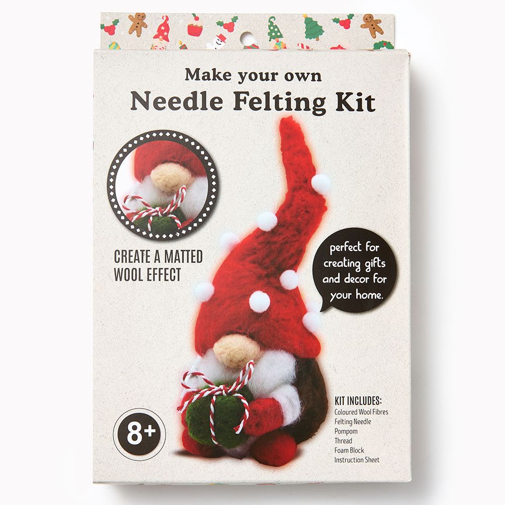 Festive Gnome Needle Felting Kit