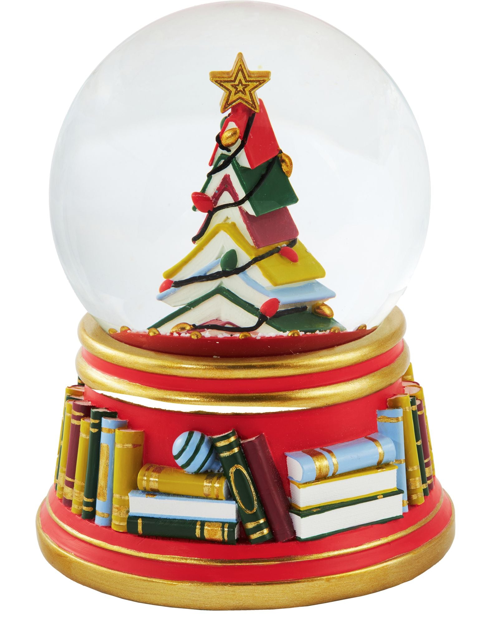 Book Tree Snow Globe