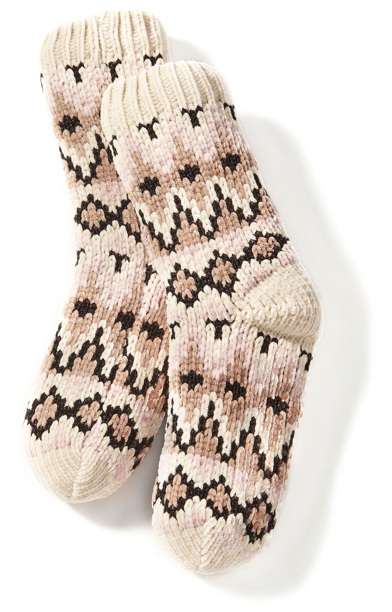 Fairisle Pink Reading Sock