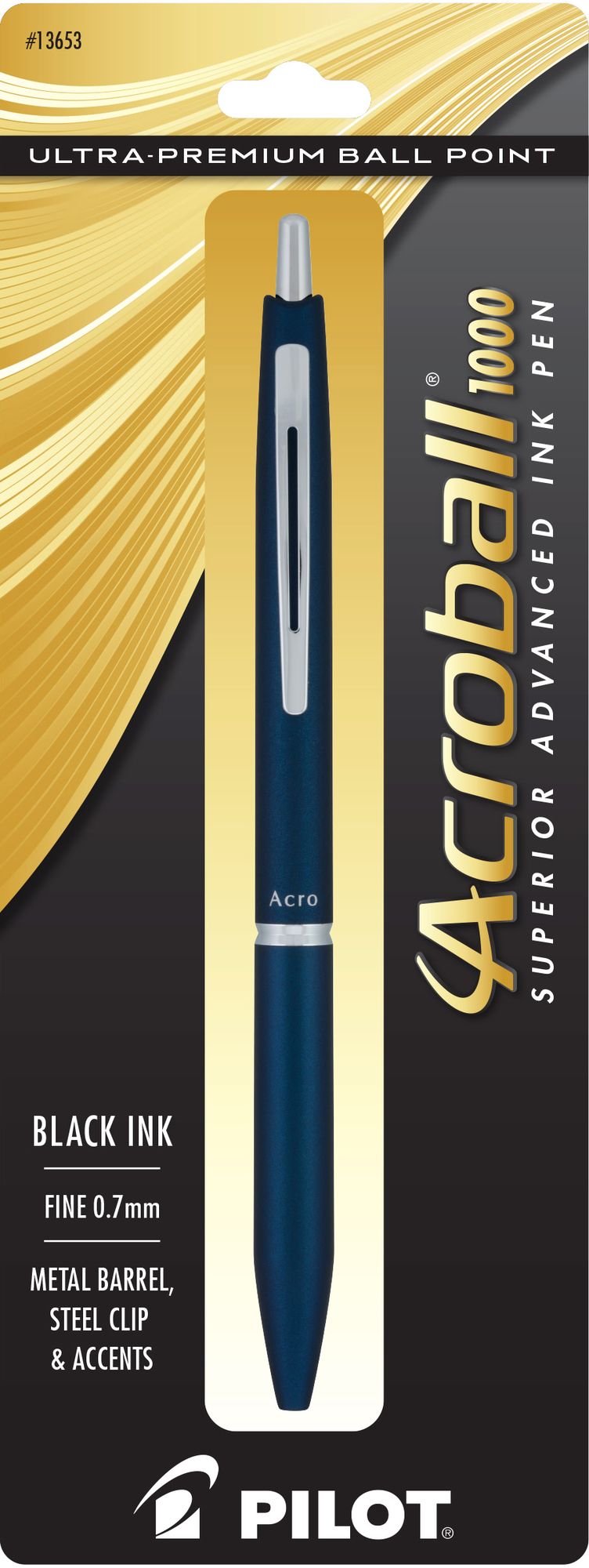 Acroball 1000 Fine Point Navy - Black Ink