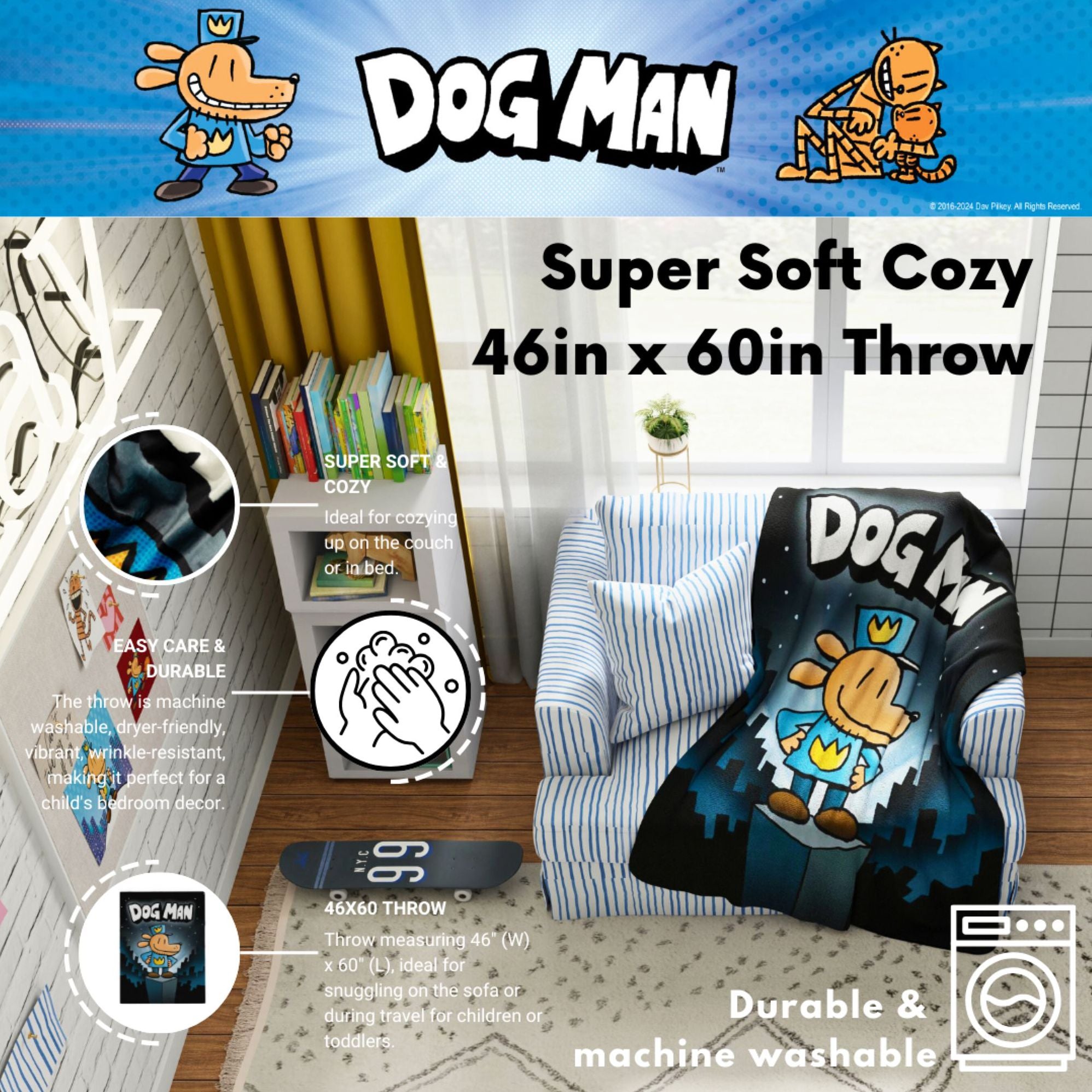 DOGMAN 46x60 MICRO RASCHEL THROW
