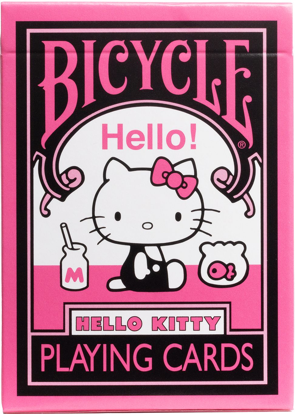 Bicycle Hello Kitty Black and Pink Playing Cards