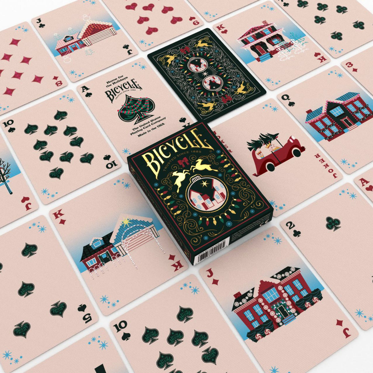 Bicycle Home for the Holidays Playing Cards
