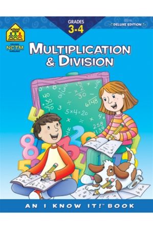 School Zone 2215 Multiplication & Division 3-4 Workbook
