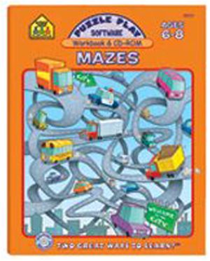 School Zone Publishing SZP08231 Puzzle Play Mazes Software &Workbook