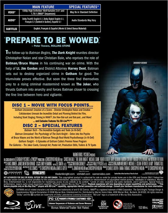 The Dark Knight [WS] [2 Discs] [Blu-ray]