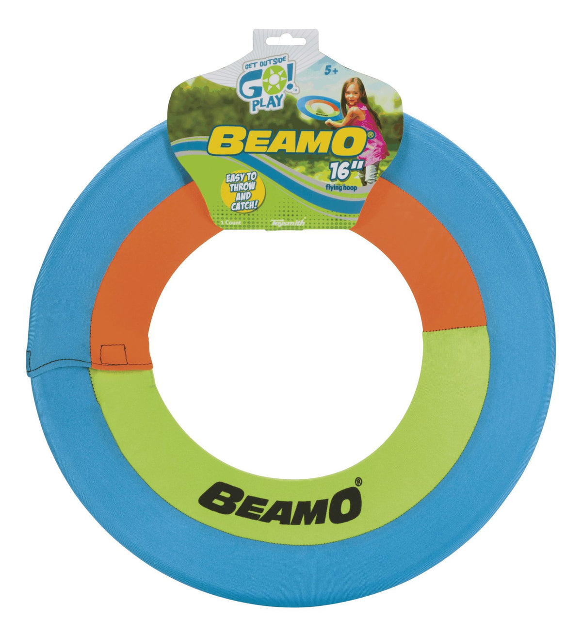 Toysmith Get Outside GO! Mini Beamo Flying Hoop (16-Inch), Colors may vary