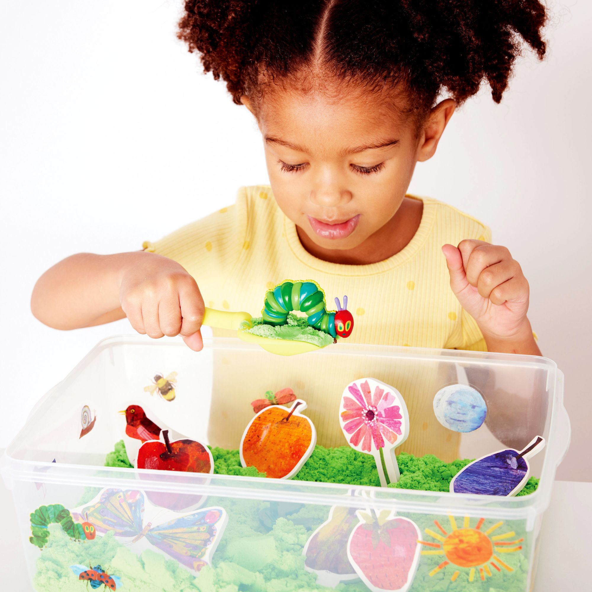 The Very Hungry Caterpillar Sensory Bin